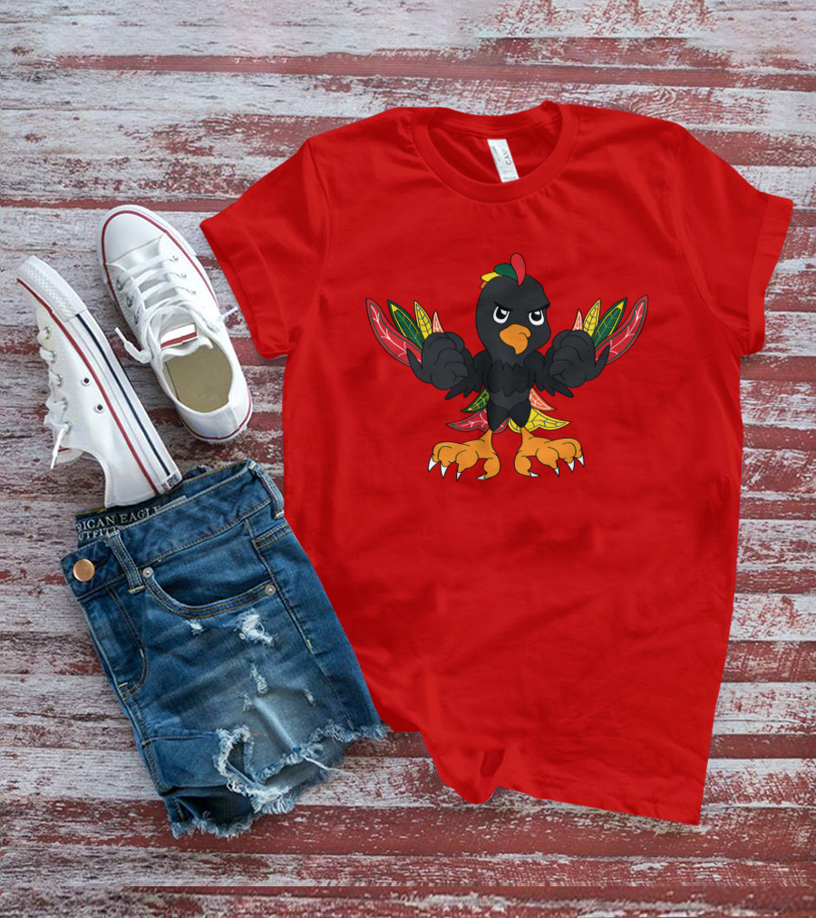 Chicago Blackhawks Angry Bird Fan Art T-Shirt