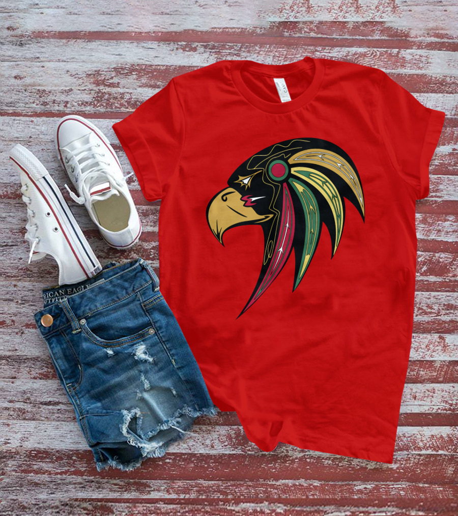 Chicago Blackhawks Stylized Hawk Head T-Shirt