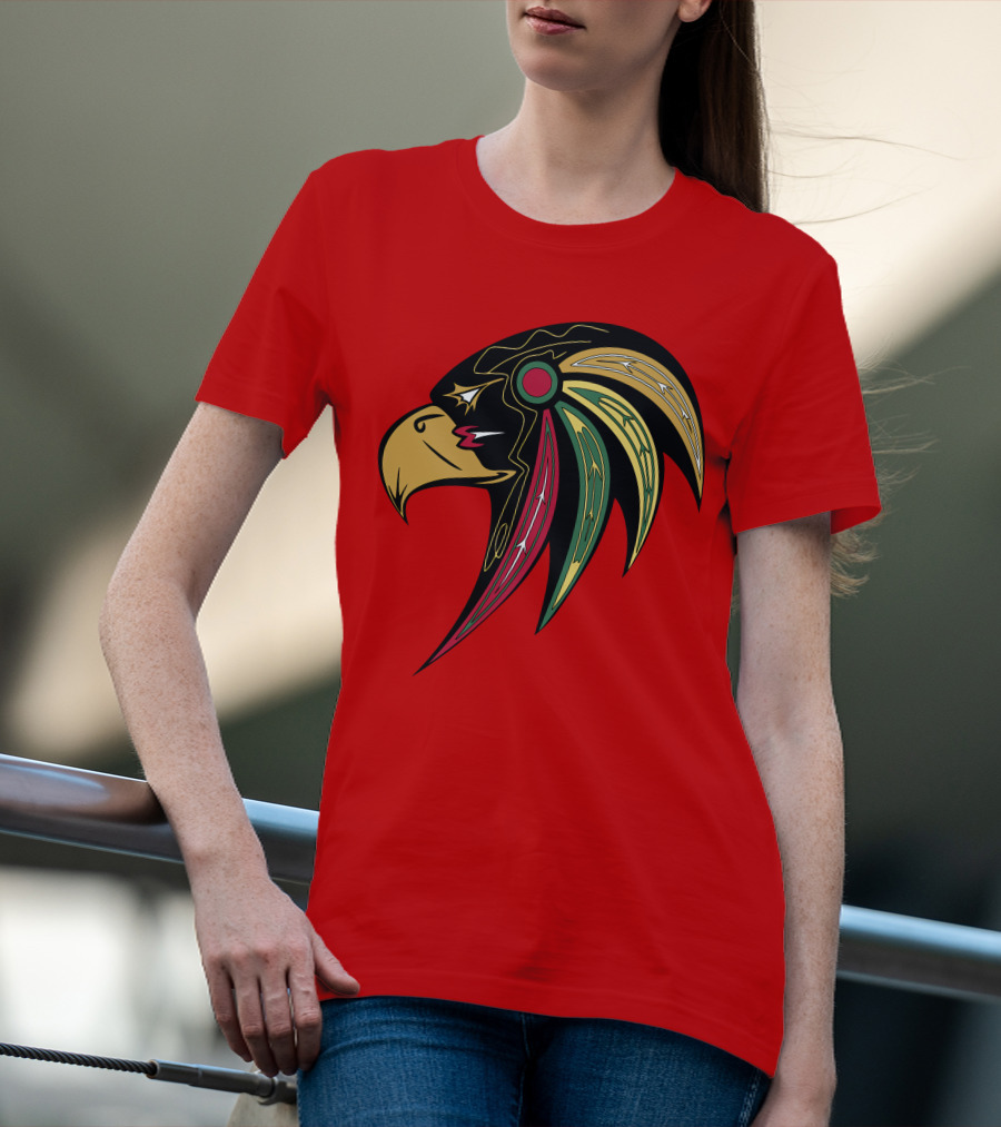 Chicago Blackhawks Stylized Hawk Head T-Shirt