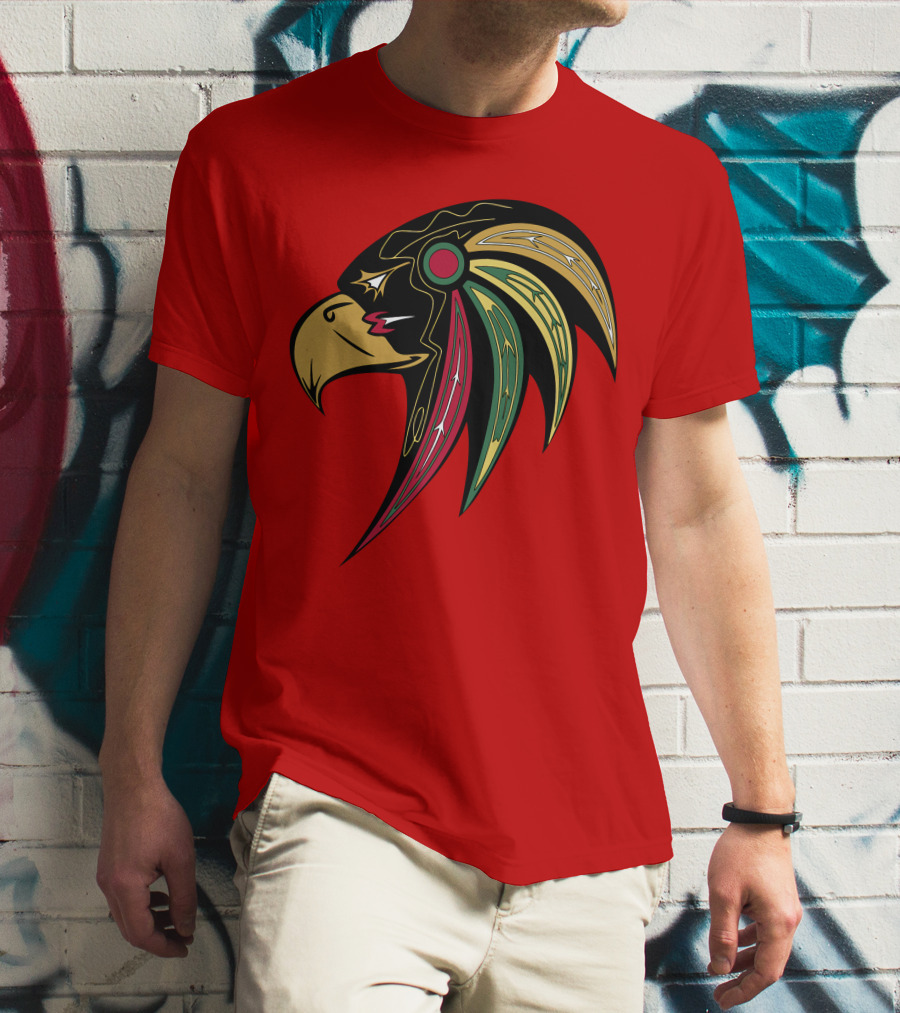 Chicago Blackhawks Stylized Hawk Head T-Shirt