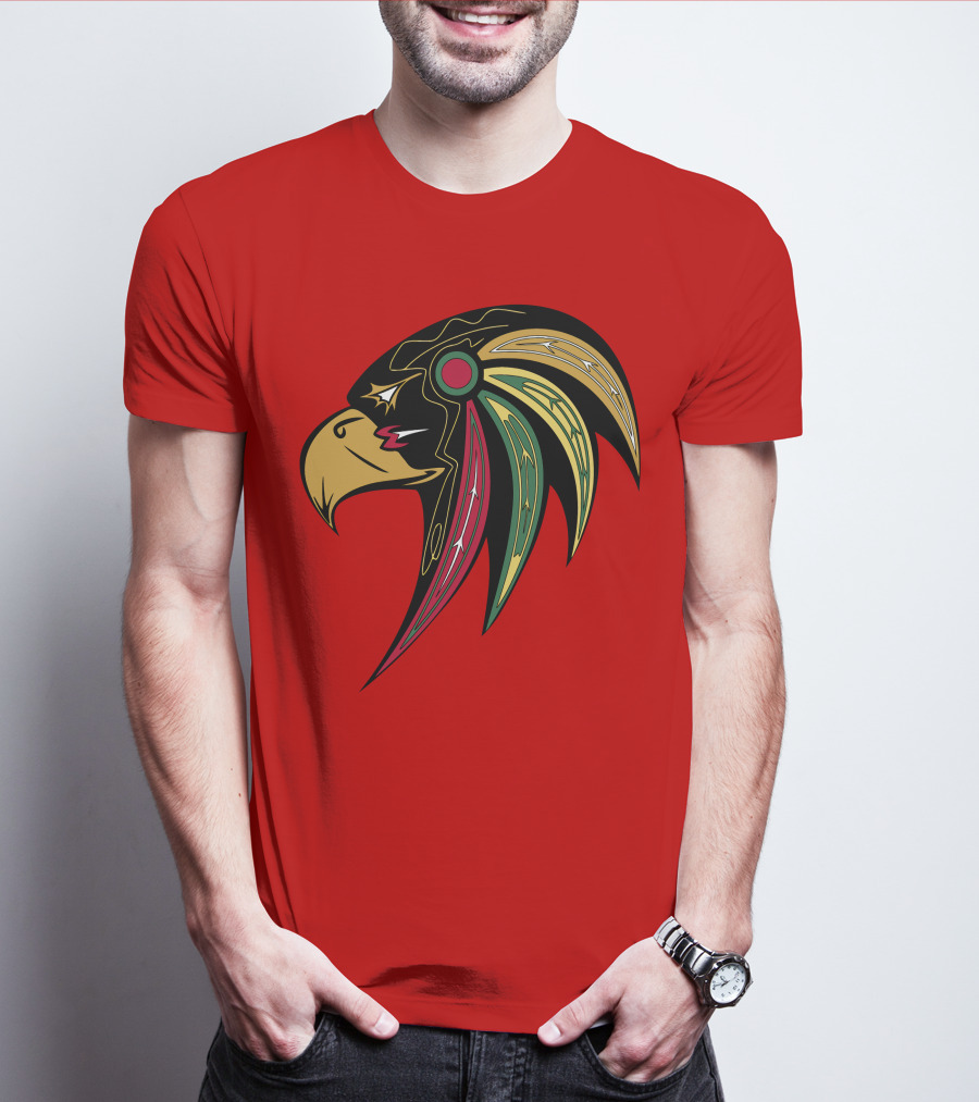 Chicago Blackhawks Stylized Hawk Head T-Shirt