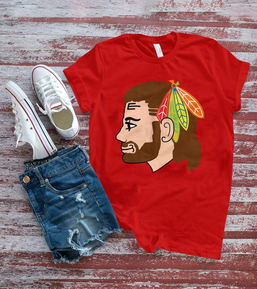 Chicago Blackhawks Tribute Red Feather Symbol T-Shirt