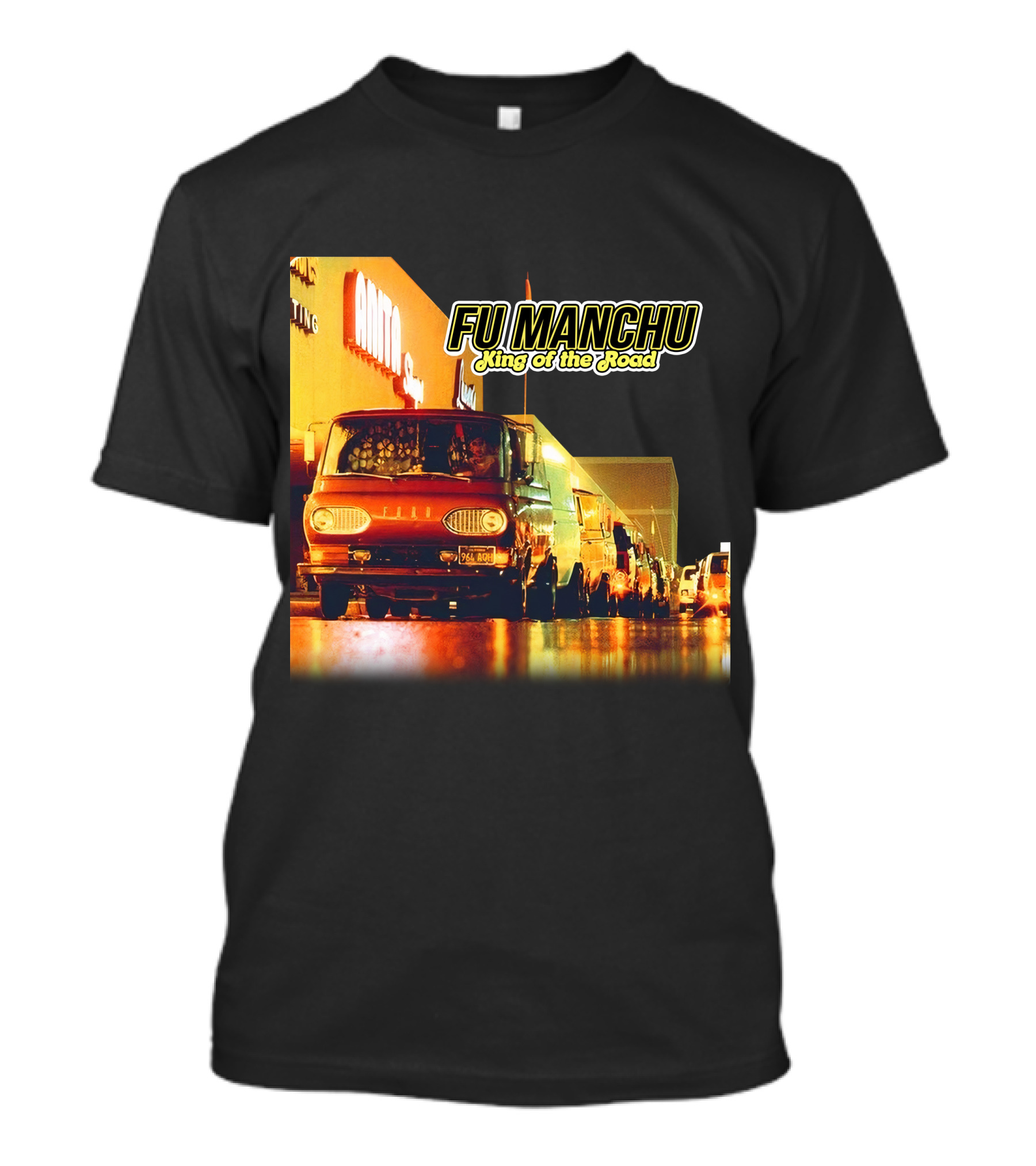 Fu Manchu King Of The Road Album Cover Van Scene T-Shirt