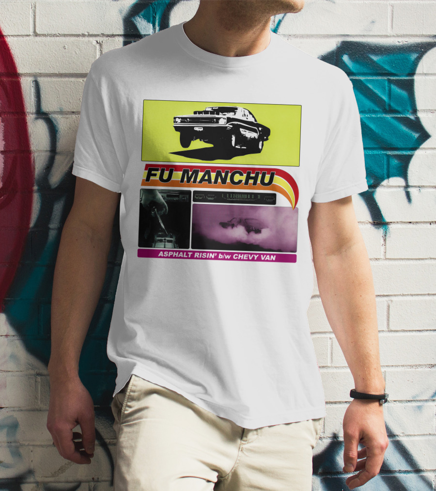 Fu Manchu Asphalt Risin' B/W Chevy Van T-Shirt