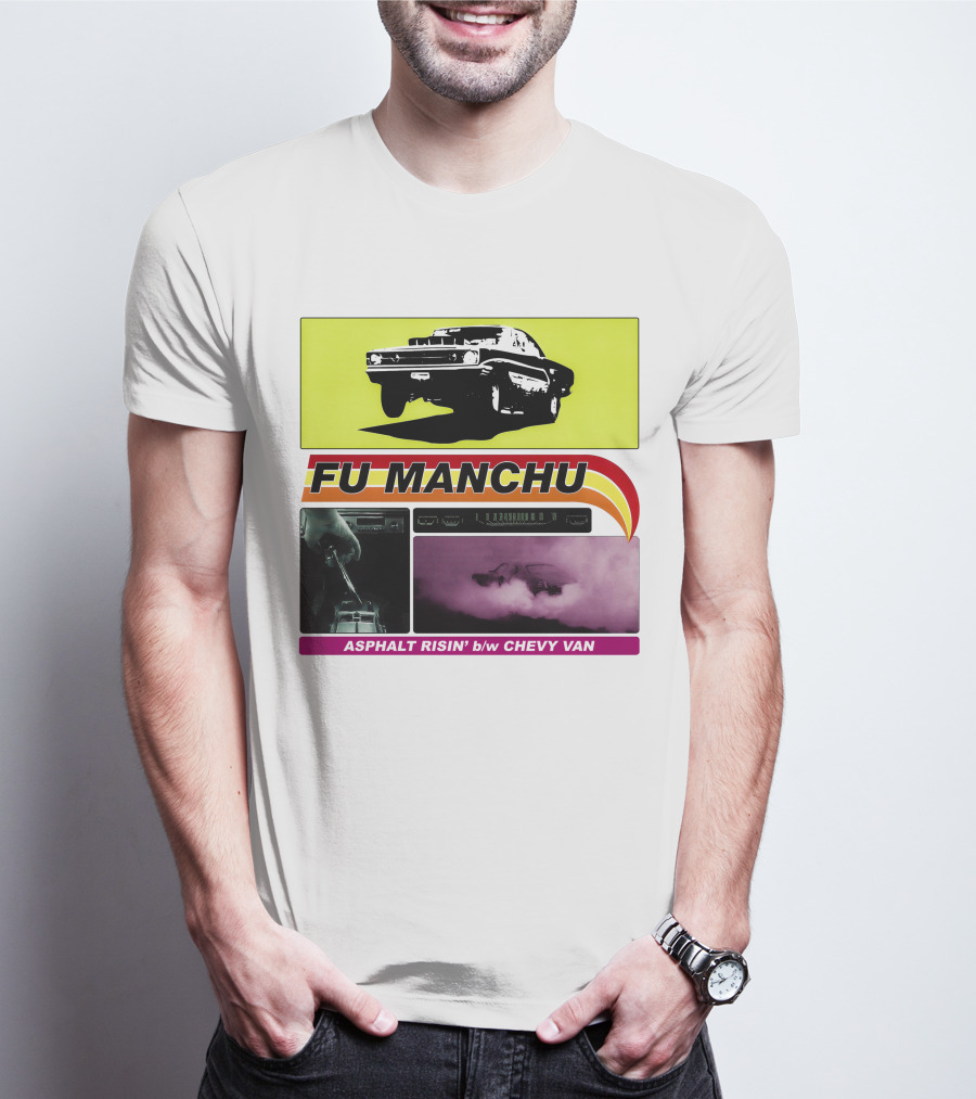 Fu Manchu Asphalt Risin' B/W Chevy Van T-Shirt