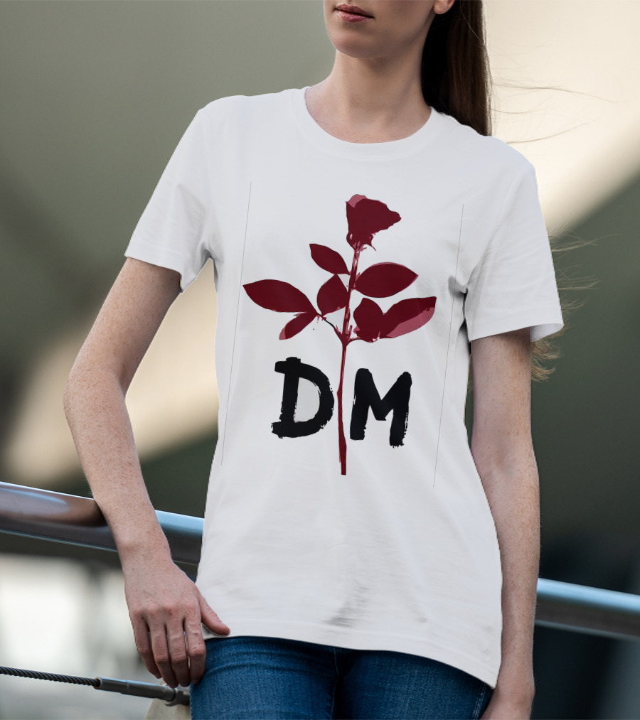 Depeche Mode DM Enjoy The Silence Red Rose T-Shirt