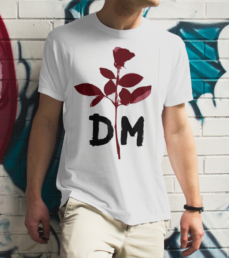 Depeche Mode DM Enjoy The Silence Red Rose T-Shirt