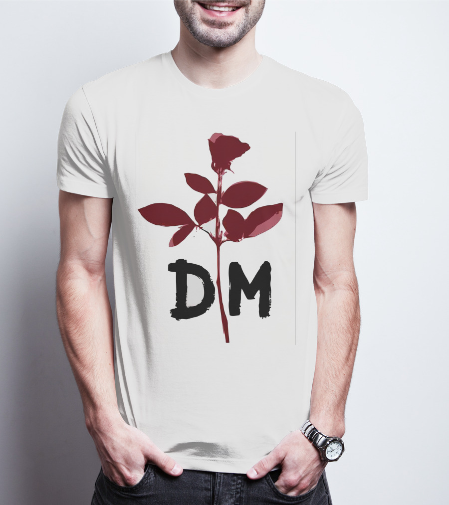 Depeche Mode DM Enjoy The Silence Red Rose T-Shirt