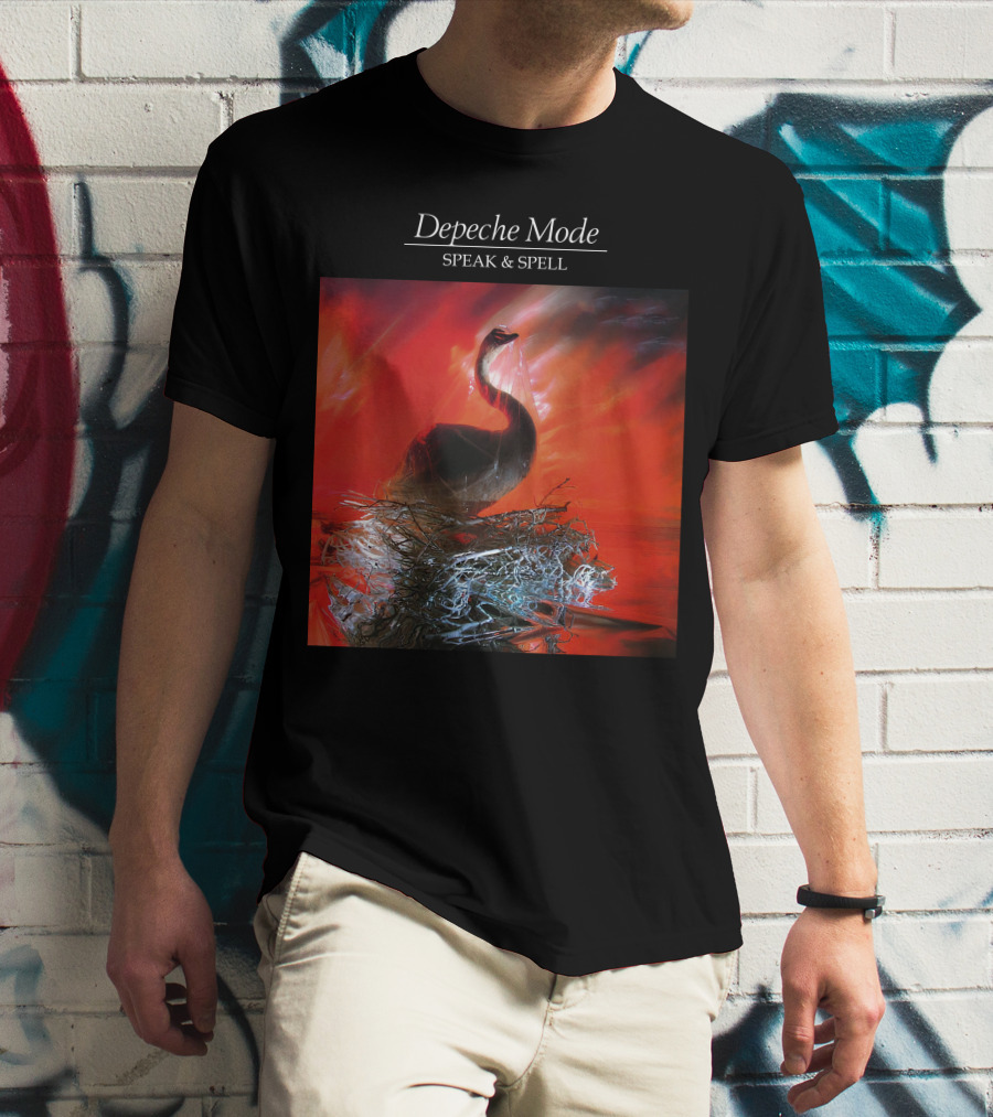 Depeche Mode Speak And Spell Swan Album Cover T-Shirt