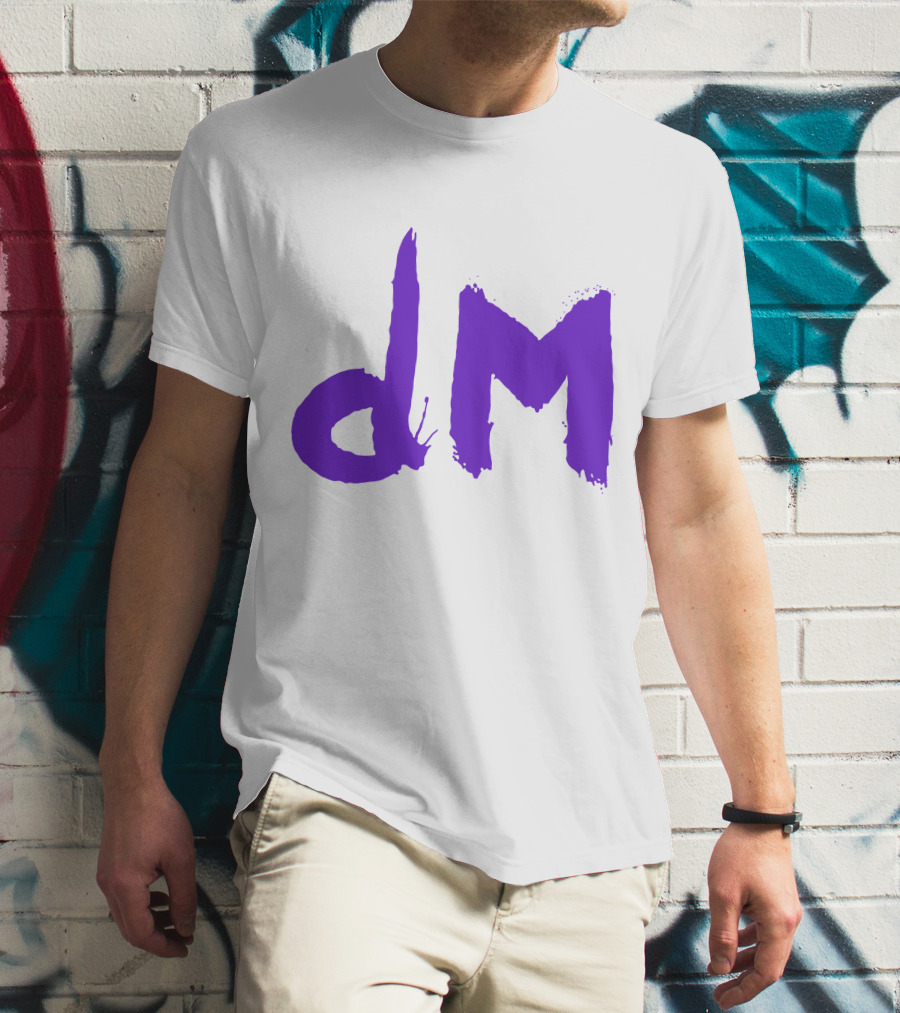 Depeche Mode Dm 5 Purple Brushstroke T-Shirt