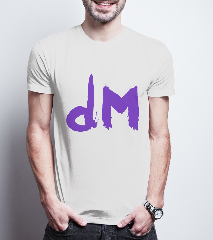 Depeche Mode Dm 5 Purple Brushstroke T-Shirt