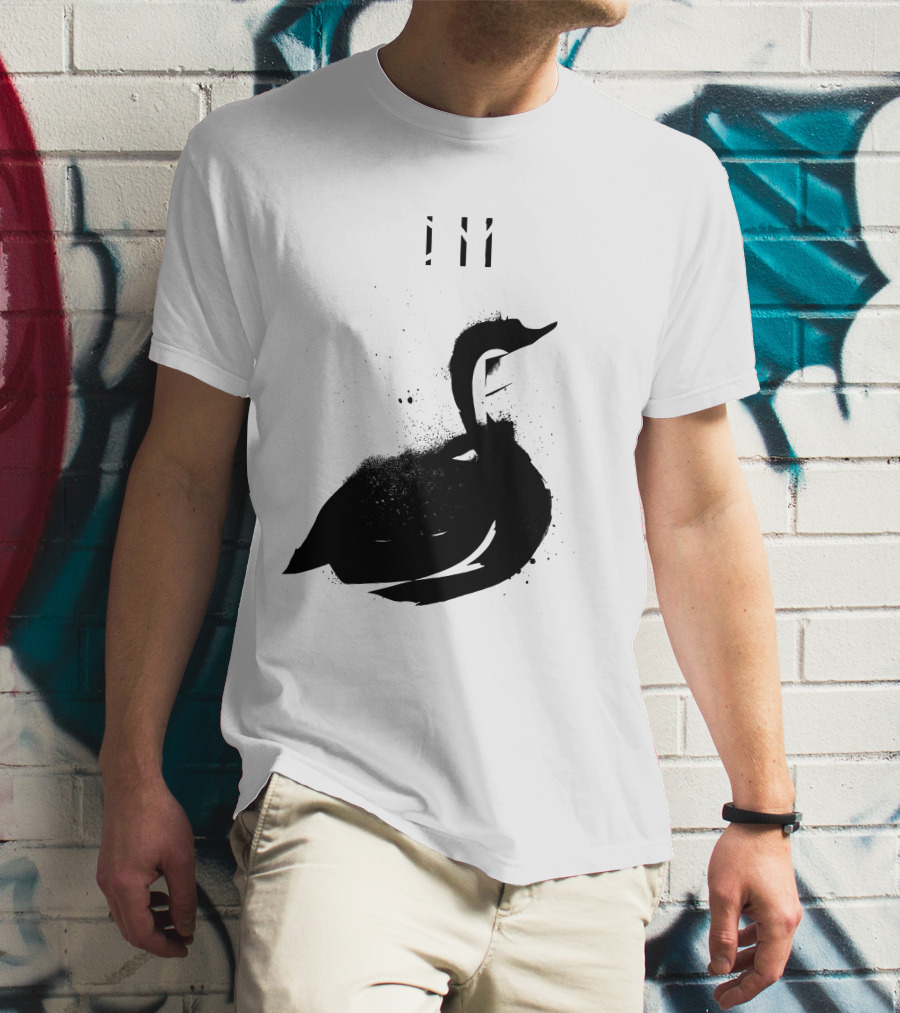 Depeche Mode 7 Abstract Black Swan Stencil Theme Vintage Style T-Shirt