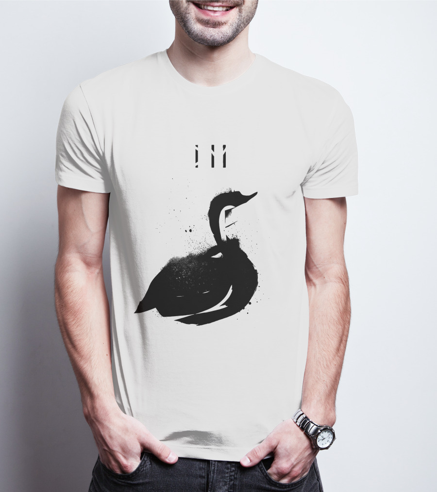 Depeche Mode 7 Abstract Black Swan Stencil Theme Vintage Style T-Shirt