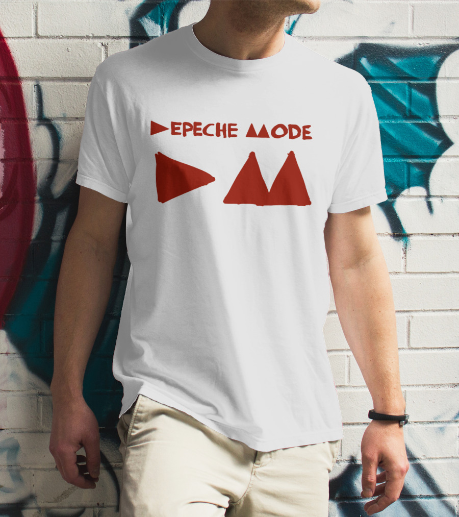 Depeche Mode Triangle Symbol Red Theme T-Shirt