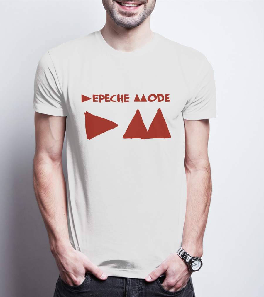 Depeche Mode Triangle Symbol Red Theme T-Shirt