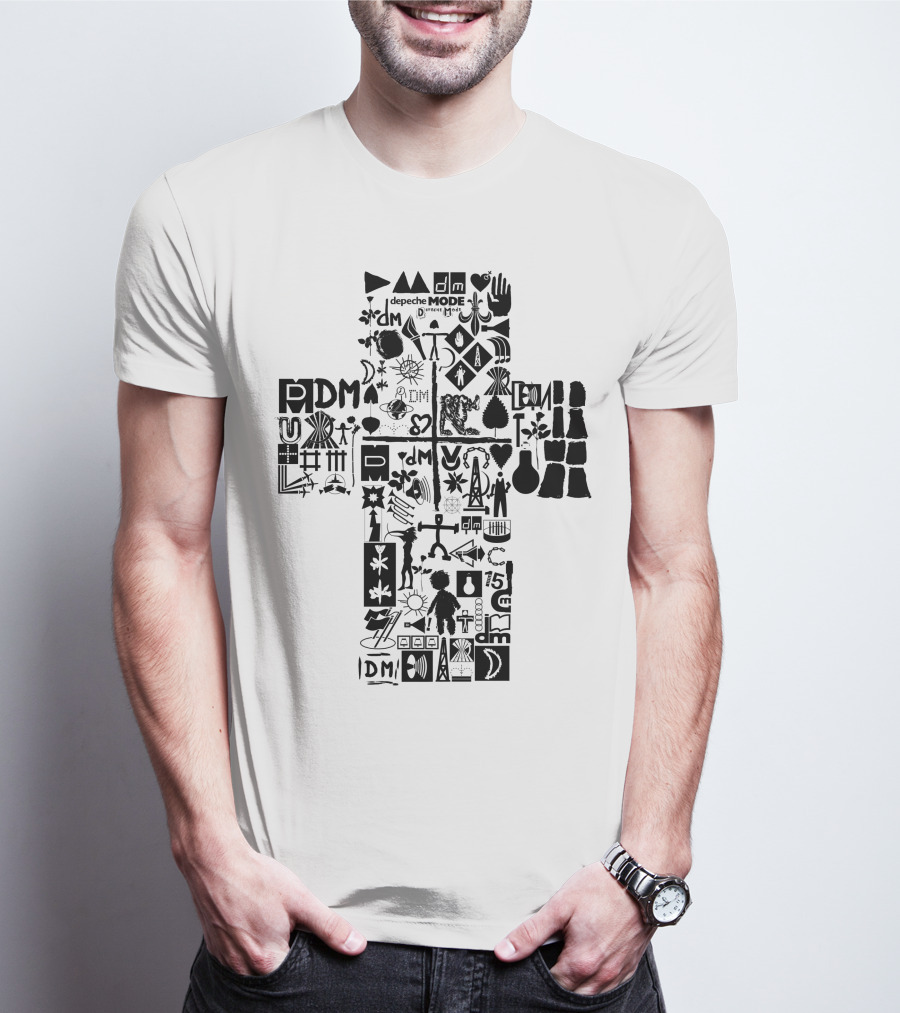 Depeche Mode Dm 14 Iconic Symbols And Logos Collection T-Shirt