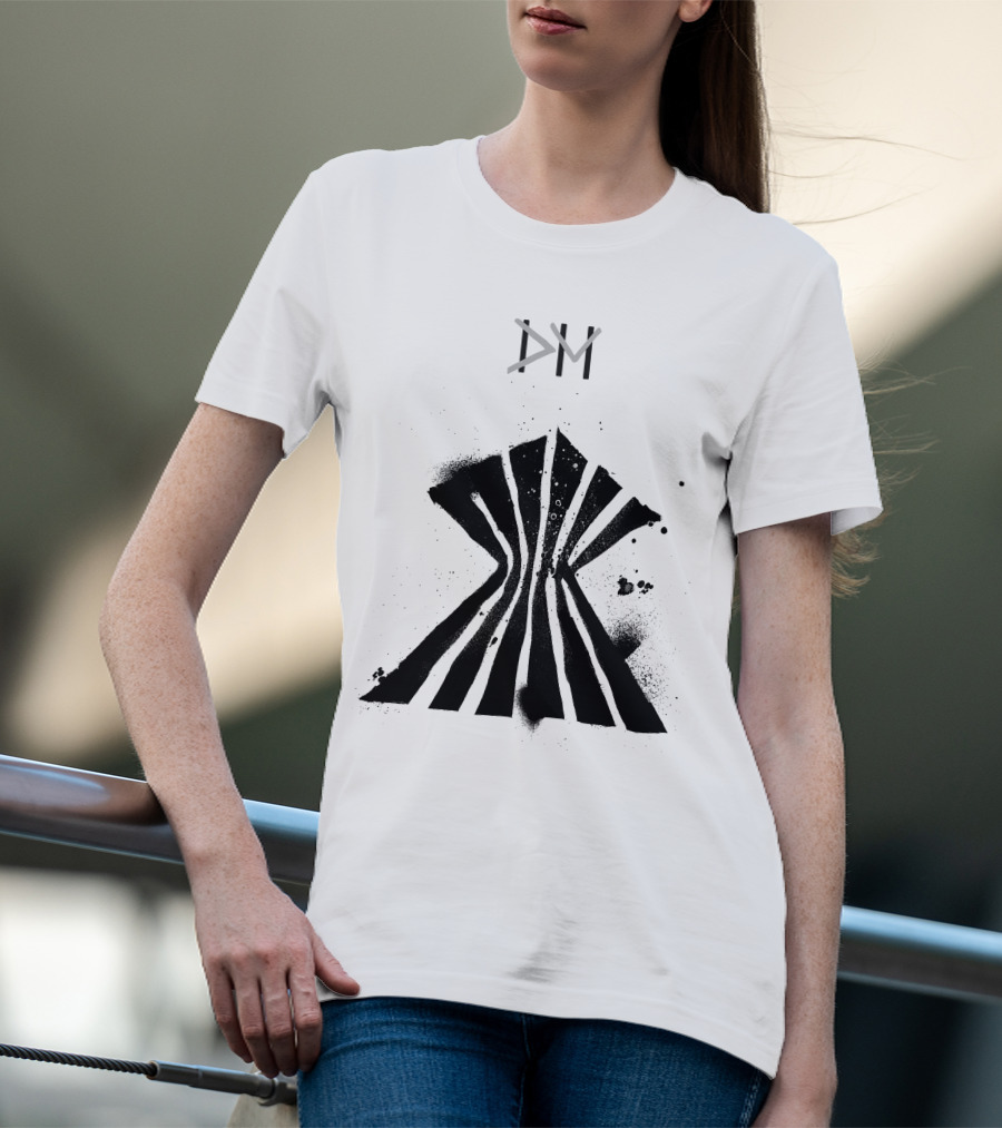 Dpm Org Dm Striped Abstract Symbol T-Shirt