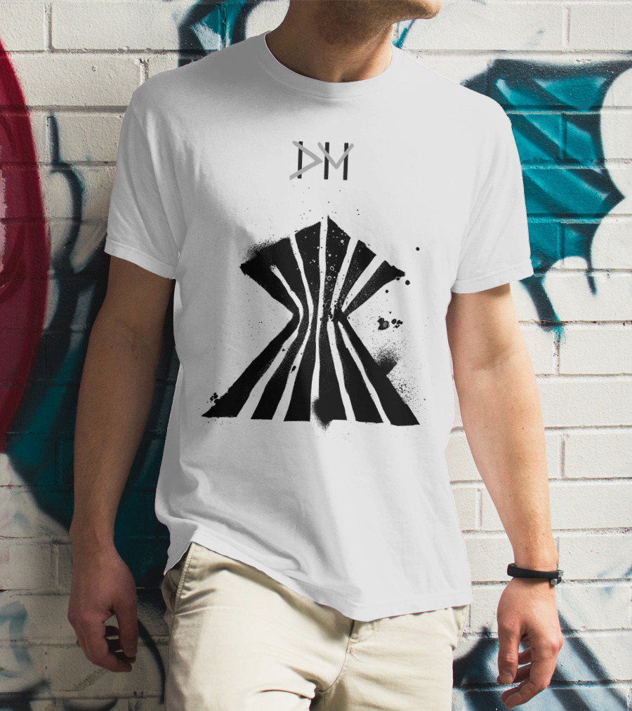 Dpm Org Dm Striped Abstract Symbol T-Shirt