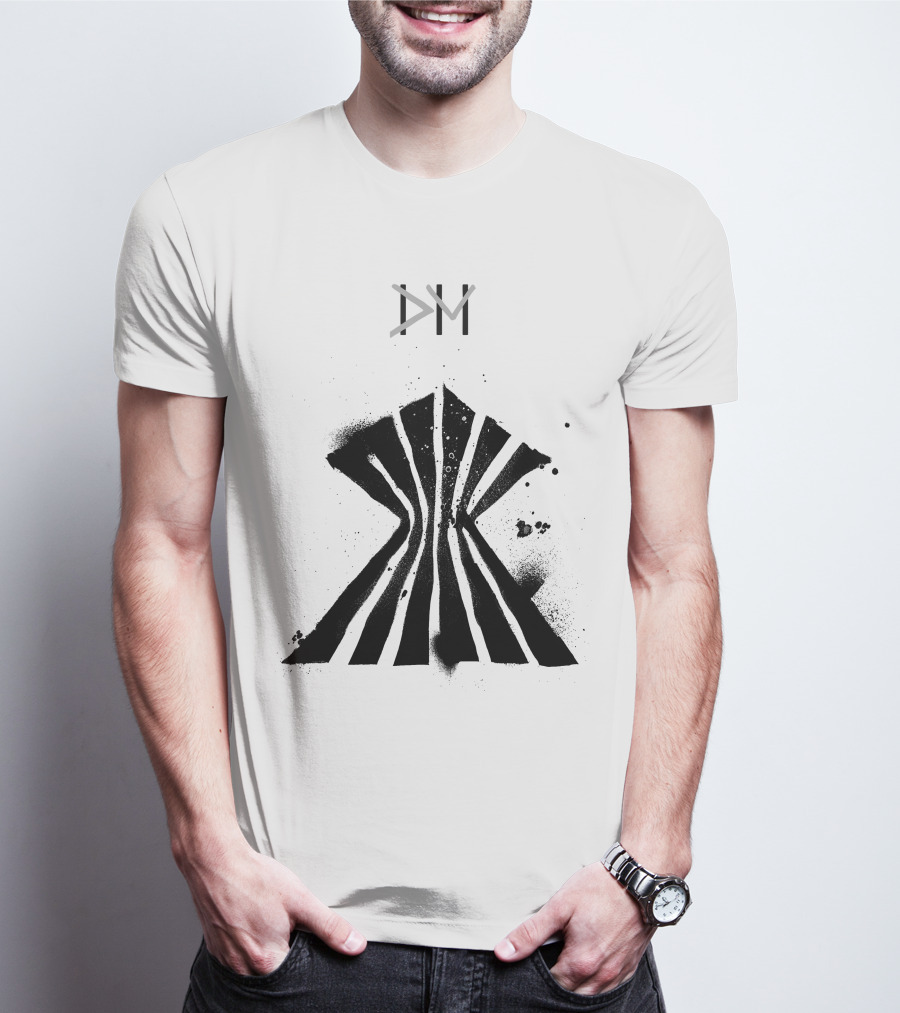 Dpm Org Dm Striped Abstract Symbol T-Shirt
