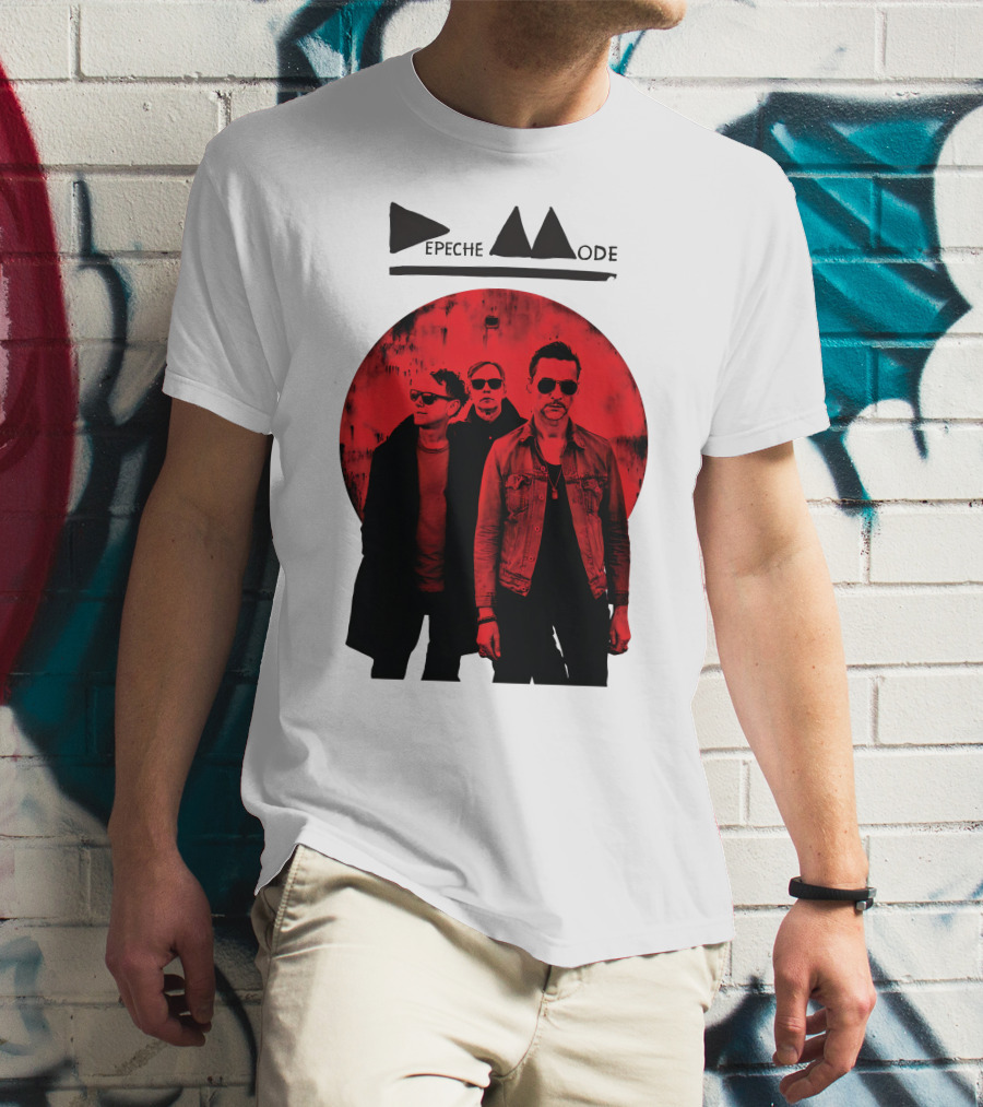 Depeche Mode Band Red Circle T-Shirt