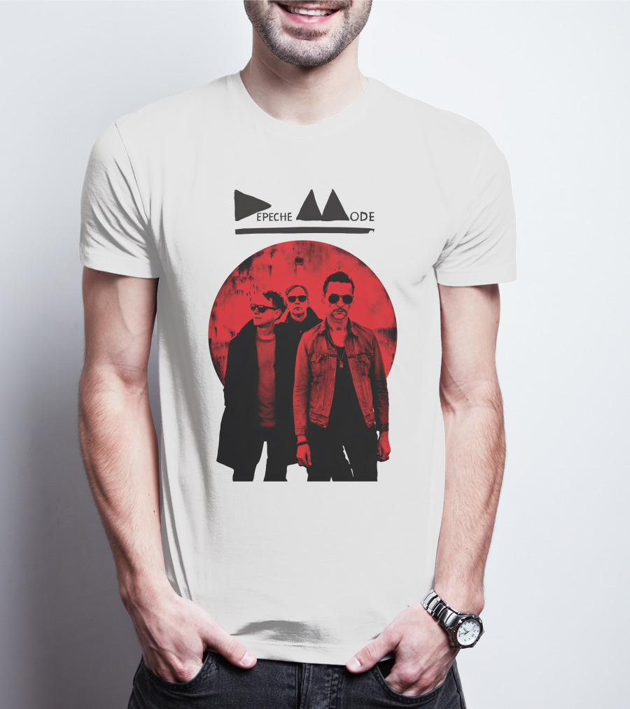 Depeche Mode Band Red Circle T-Shirt