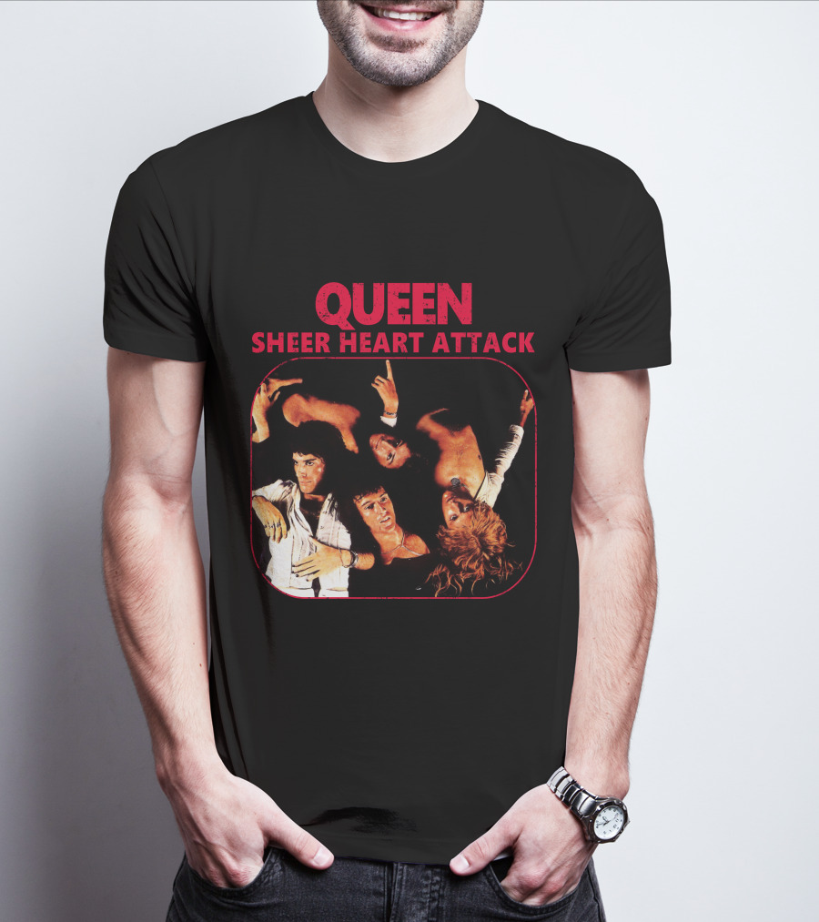 Queen Sheer Heart Attack Album Cover T-Shirt