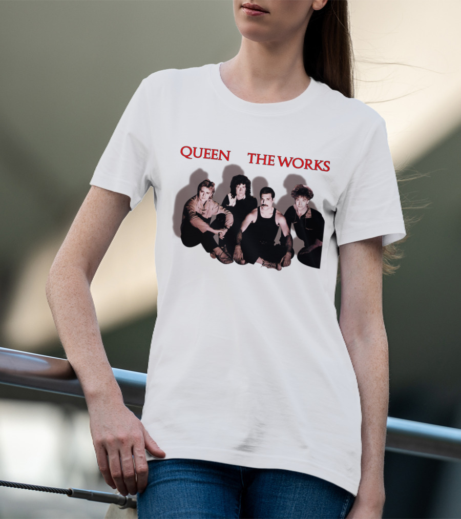 Queen The Works Album Cover Classic Band Members T-Shirt