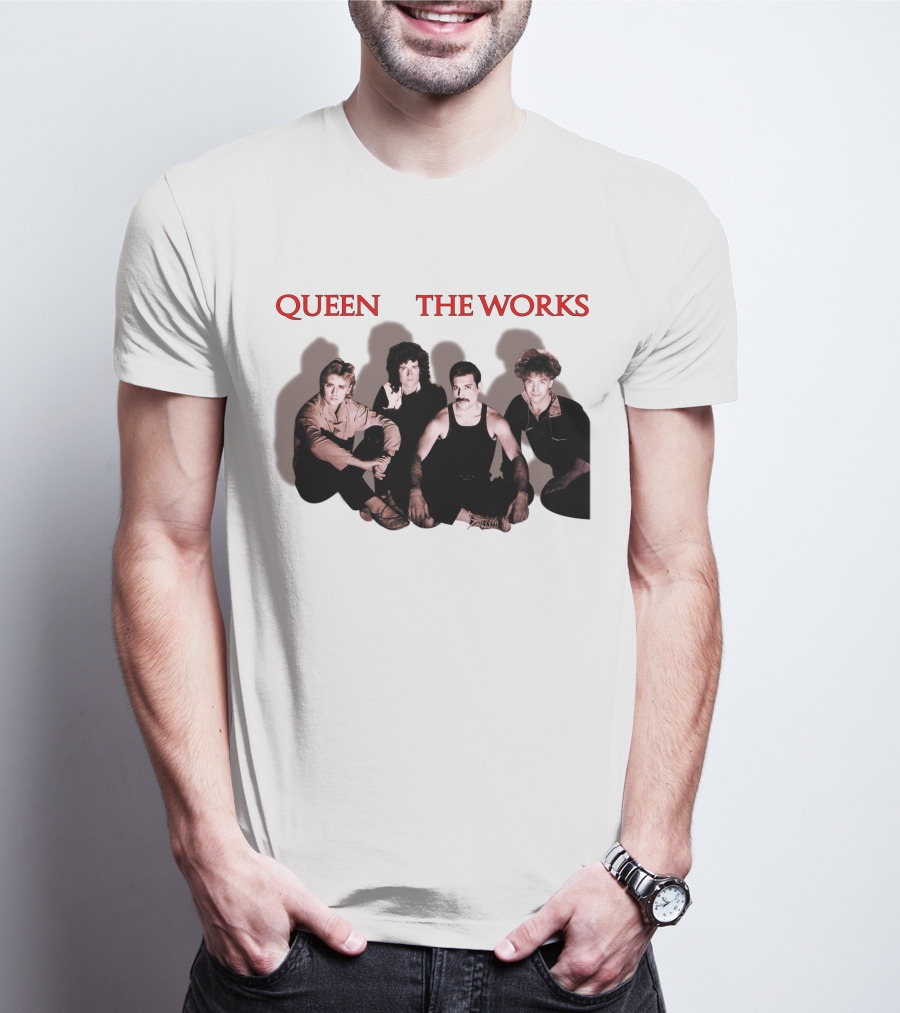 Queen The Works Album Cover Classic Band Members T-Shirt