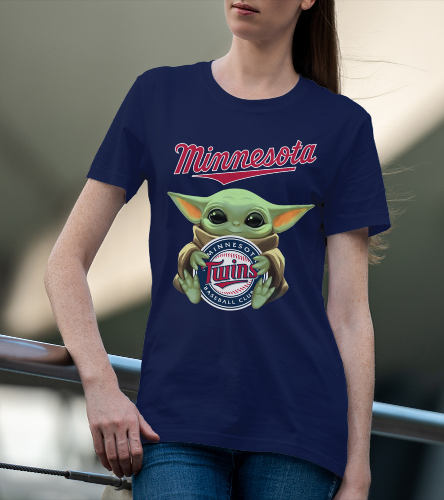 Minnesota Twins Baby Yoda Minnesota Baseball Club T-Shirt
