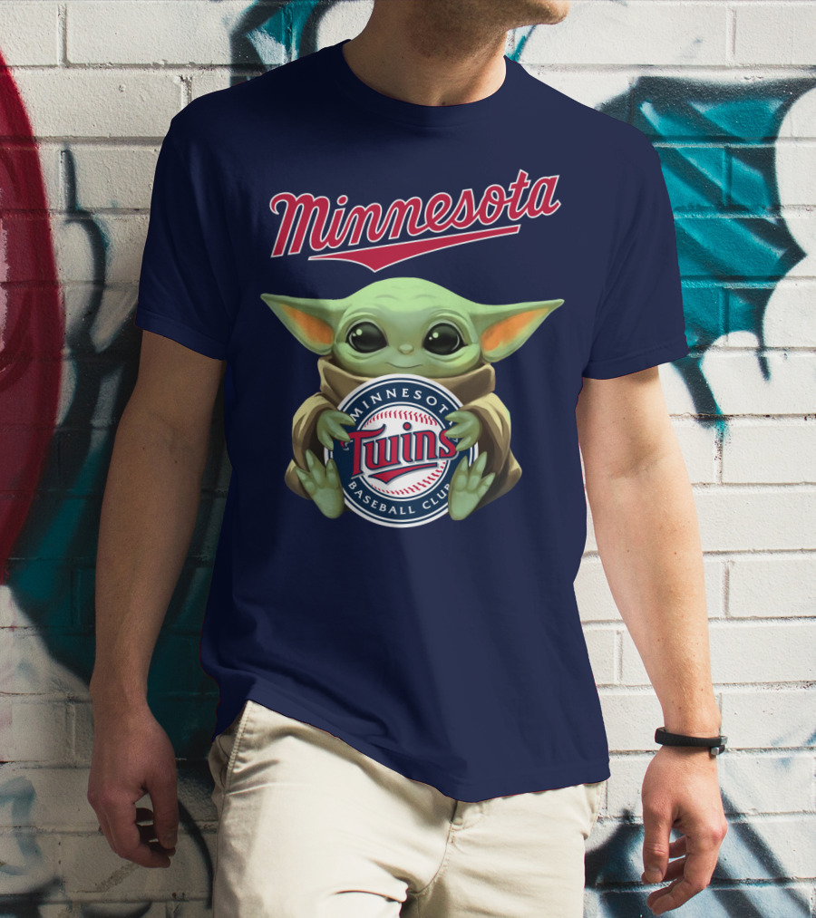 Minnesota Twins Baby Yoda Minnesota Baseball Club T-Shirt