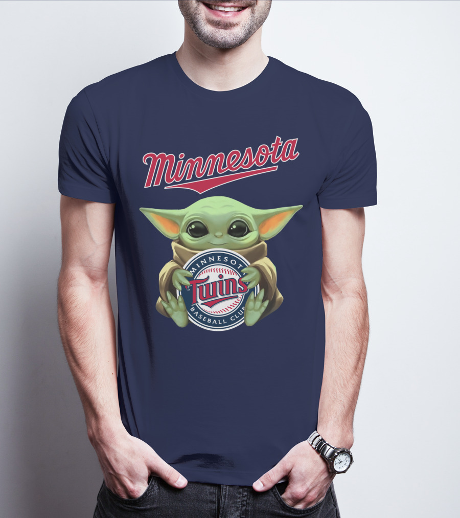 Minnesota Twins Baby Yoda Minnesota Baseball Club T-Shirt