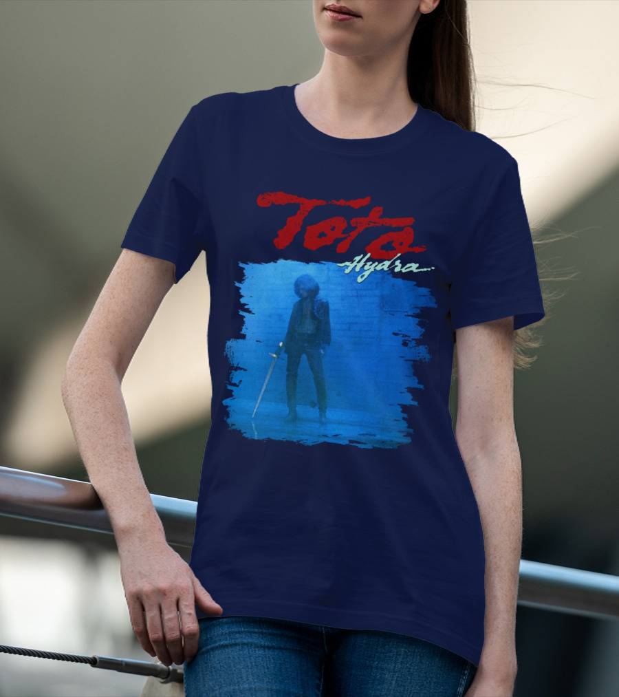 Toto Hydra Sword Figure Blue Square T-Shirt