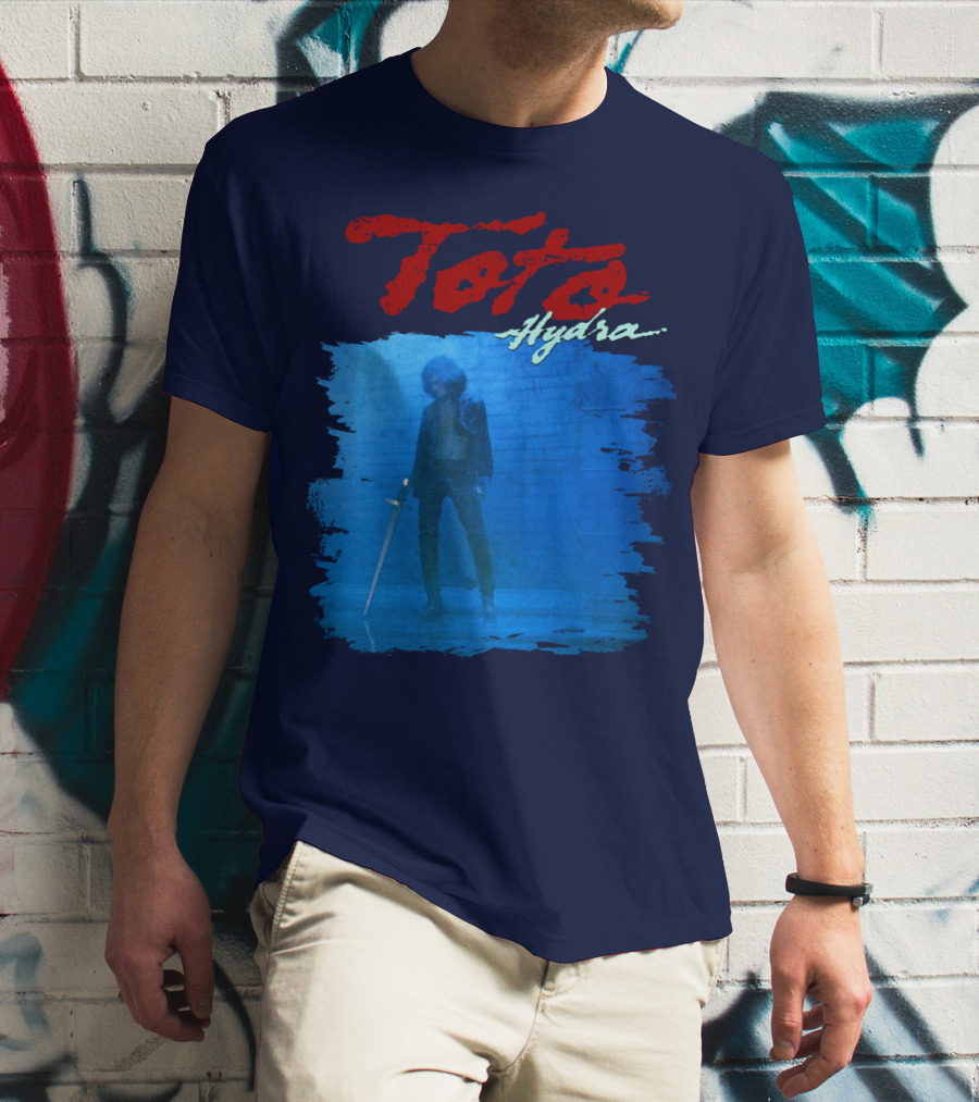 Toto Hydra Sword Figure Blue Square T-Shirt