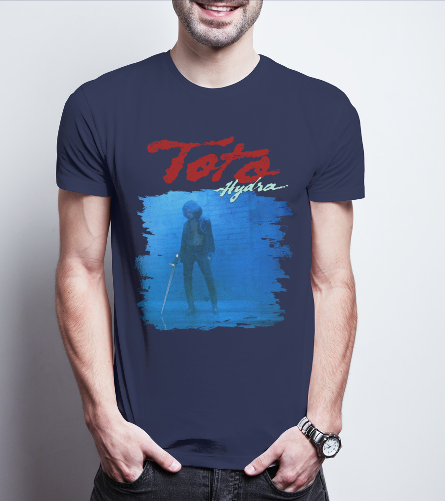 Toto Hydra Sword Figure Blue Square T-Shirt