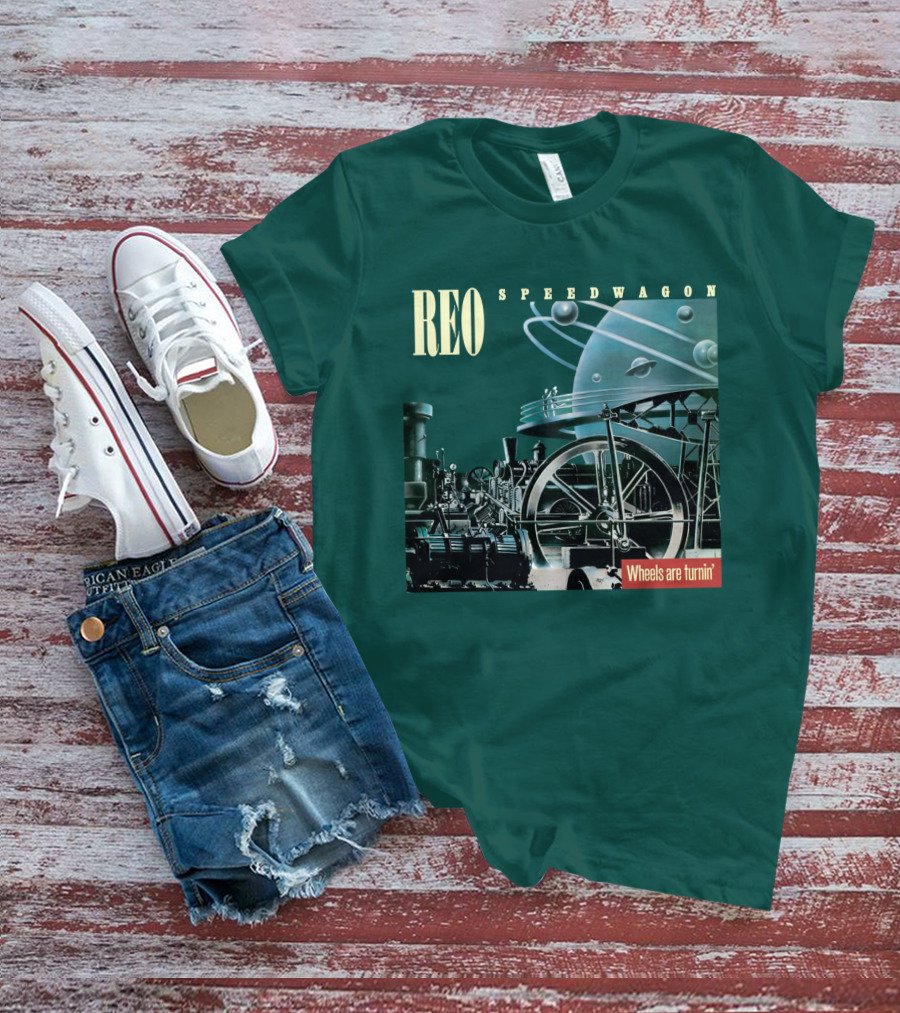 REO Speedwagon Wheels Are Turnin' Album Cover T-Shirt