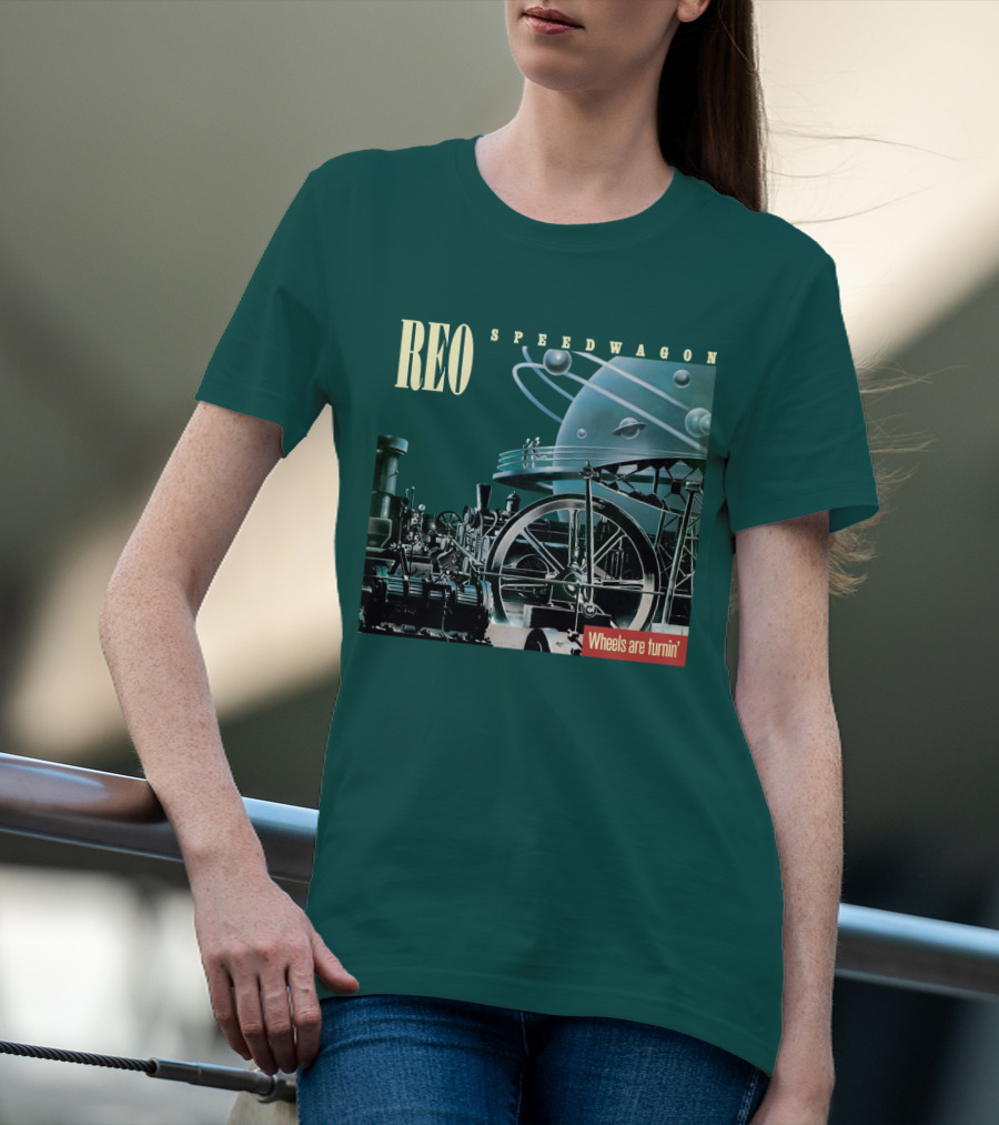 REO Speedwagon Wheels Are Turnin' Album Cover T-Shirt