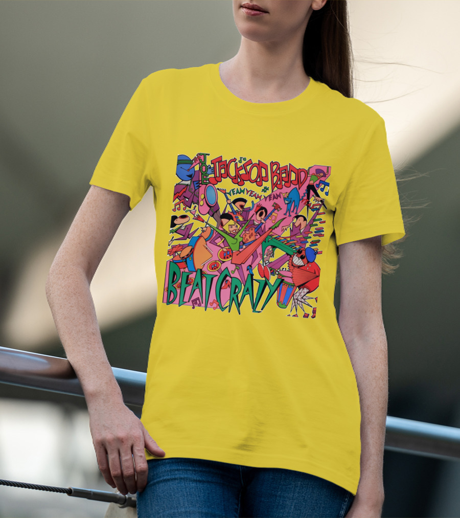 Joe Jackson Band Beat Crazy Colorful Music T-Shirt