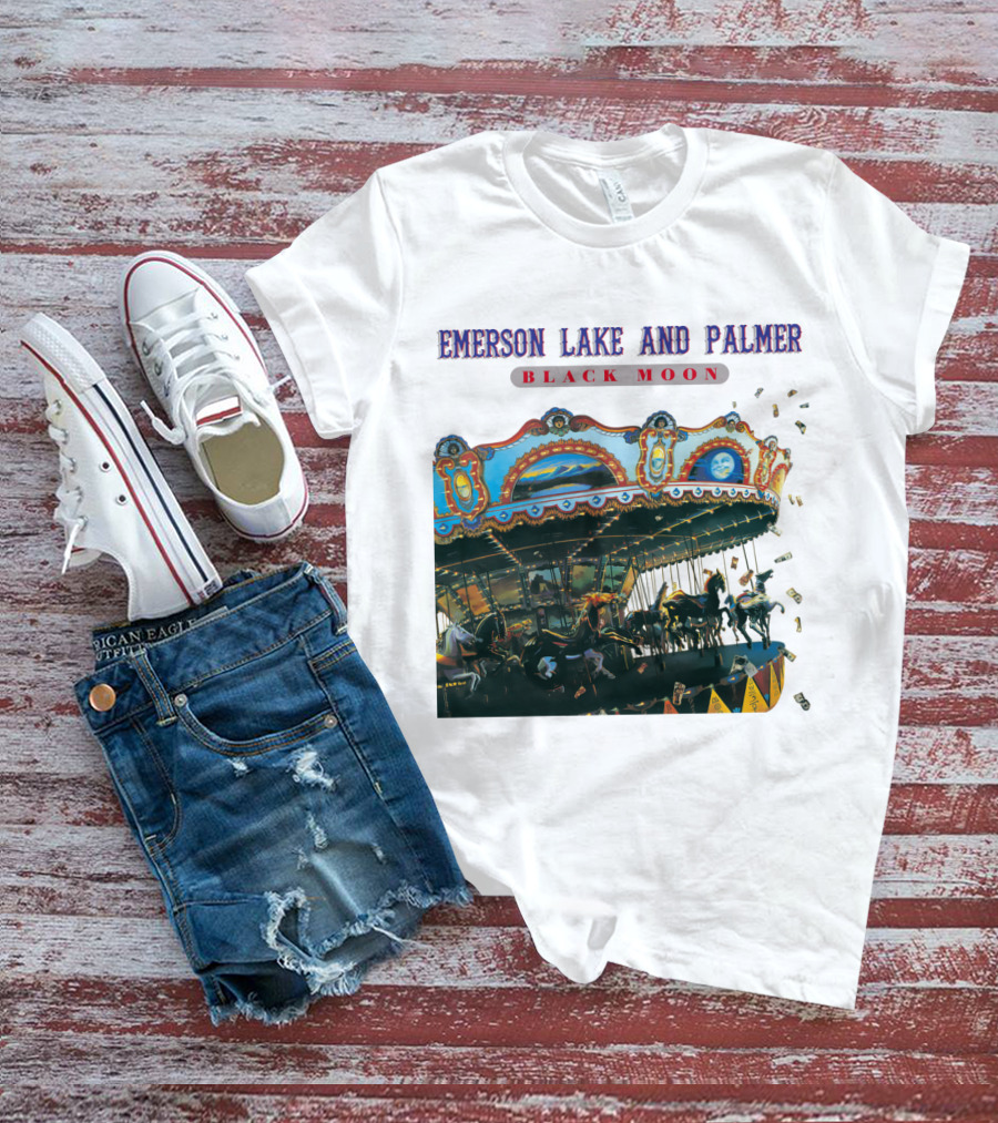 Emerson Lake And Palmer Black Moon Carousel T-Shirt