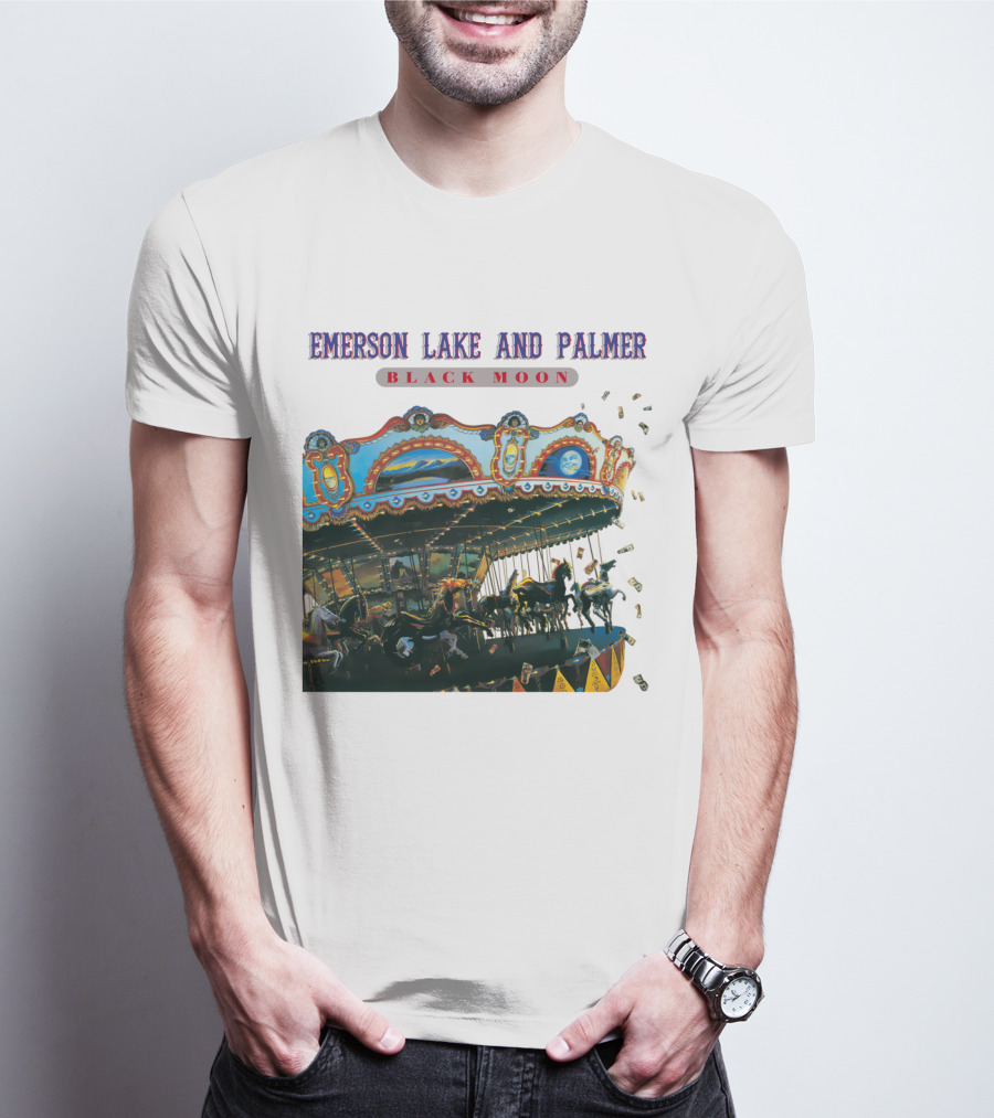 Emerson Lake And Palmer Black Moon Carousel T-Shirt