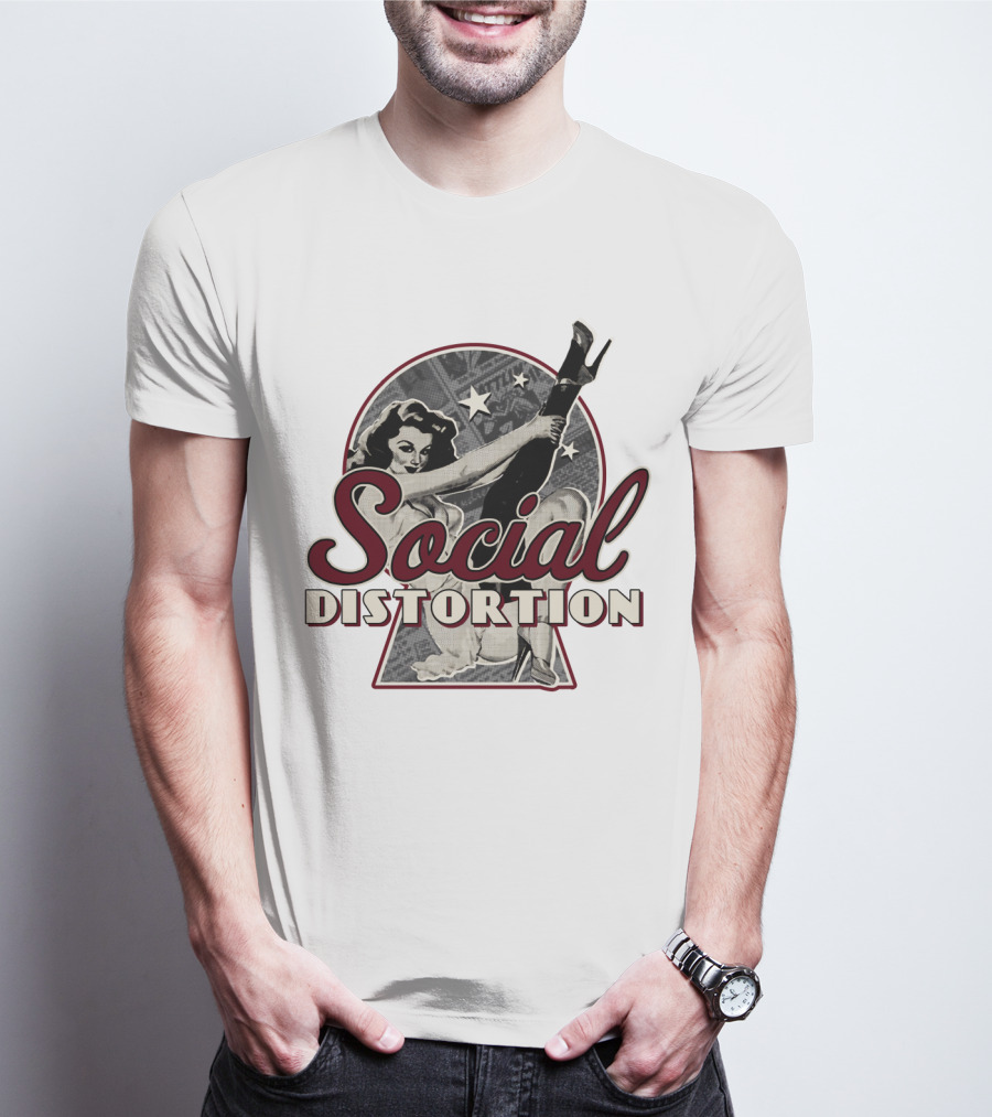 Social Distortion Retro Pin-Up Star T-Shirt