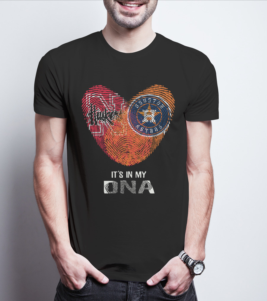 Houston Astros Nebraska Huskers It's In My DNA T-Shirt