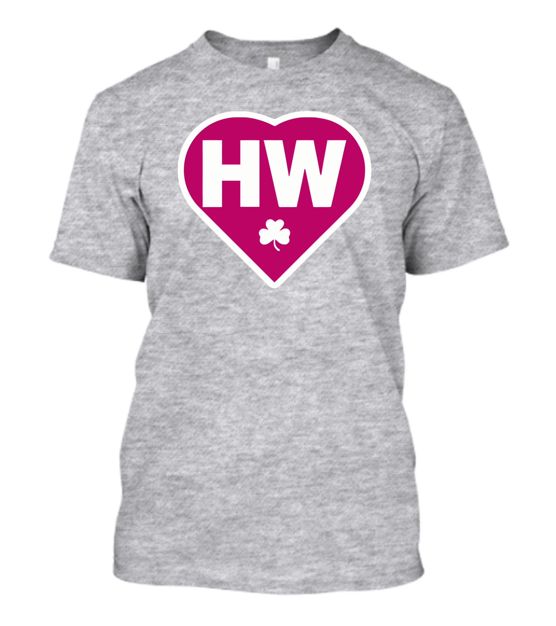 HW Heart With Shamrock Icon Celtics T-Shirt