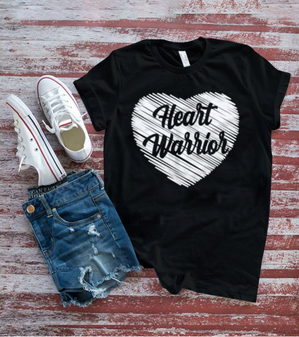 Heart Warrior Wear Red Heart Disease Awareness T-Shirt