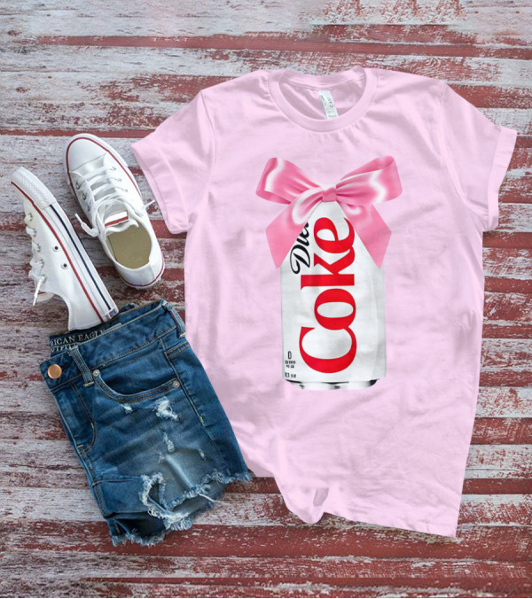 Pink Bow Diet Coke Can T-Shirt