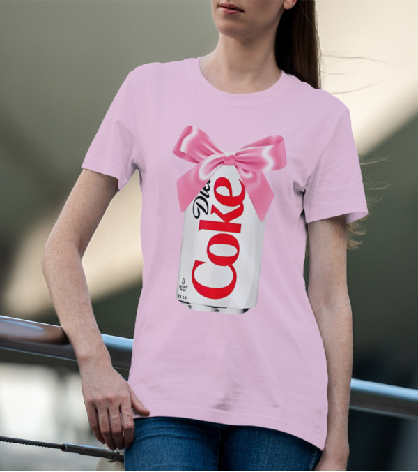 Pink Bow Diet Coke Can T-Shirt