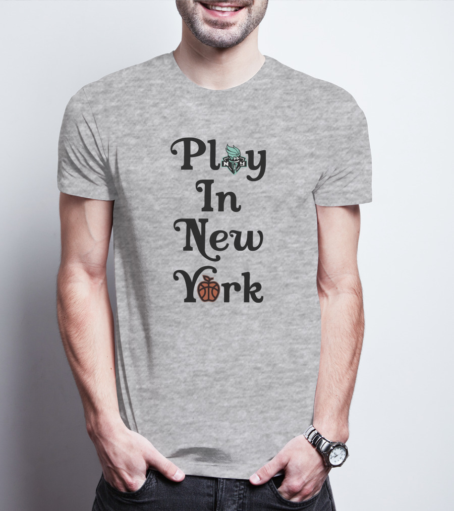 Play In New York Liberty Basketball Icon T-Shirt