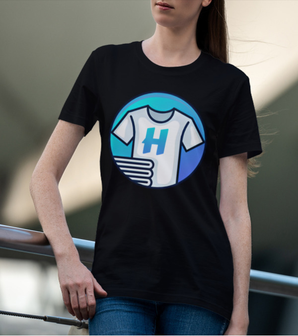 Hafrito H Logo On Shirt With Folded Laundry T-Shirt