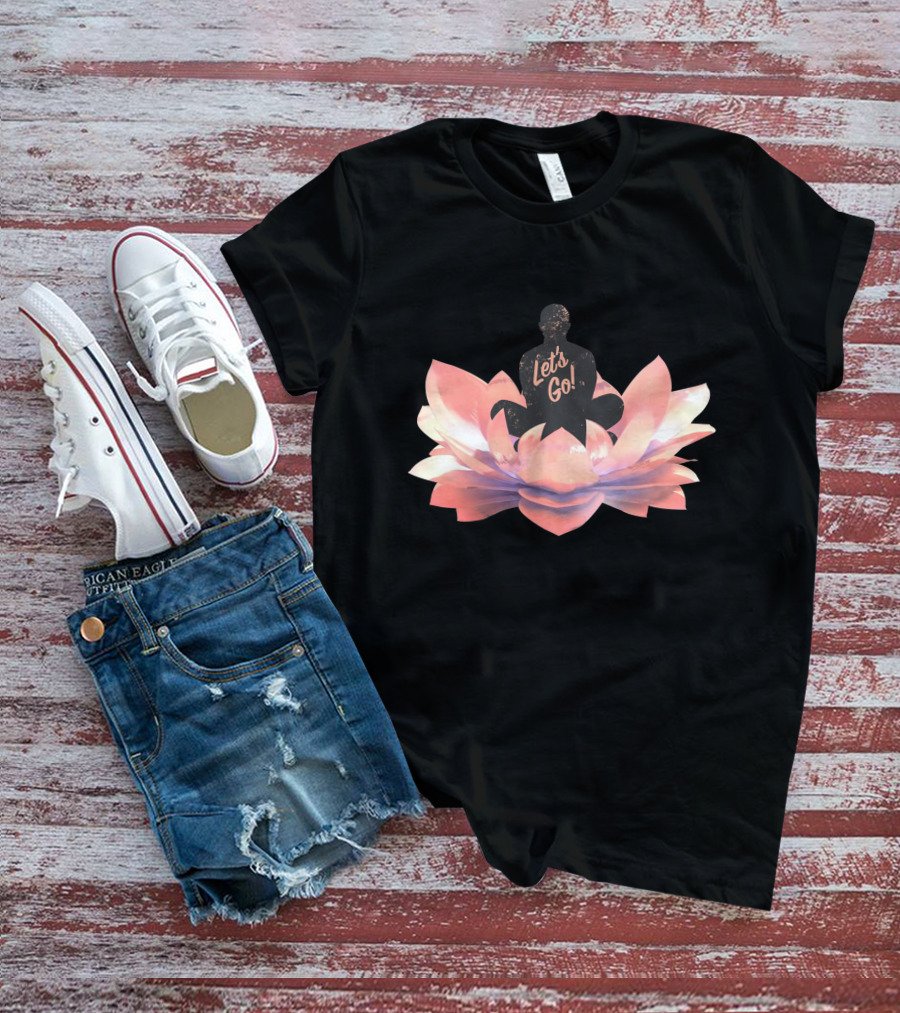 Let's Go Lotus Blossom Silhouette T-Shirt