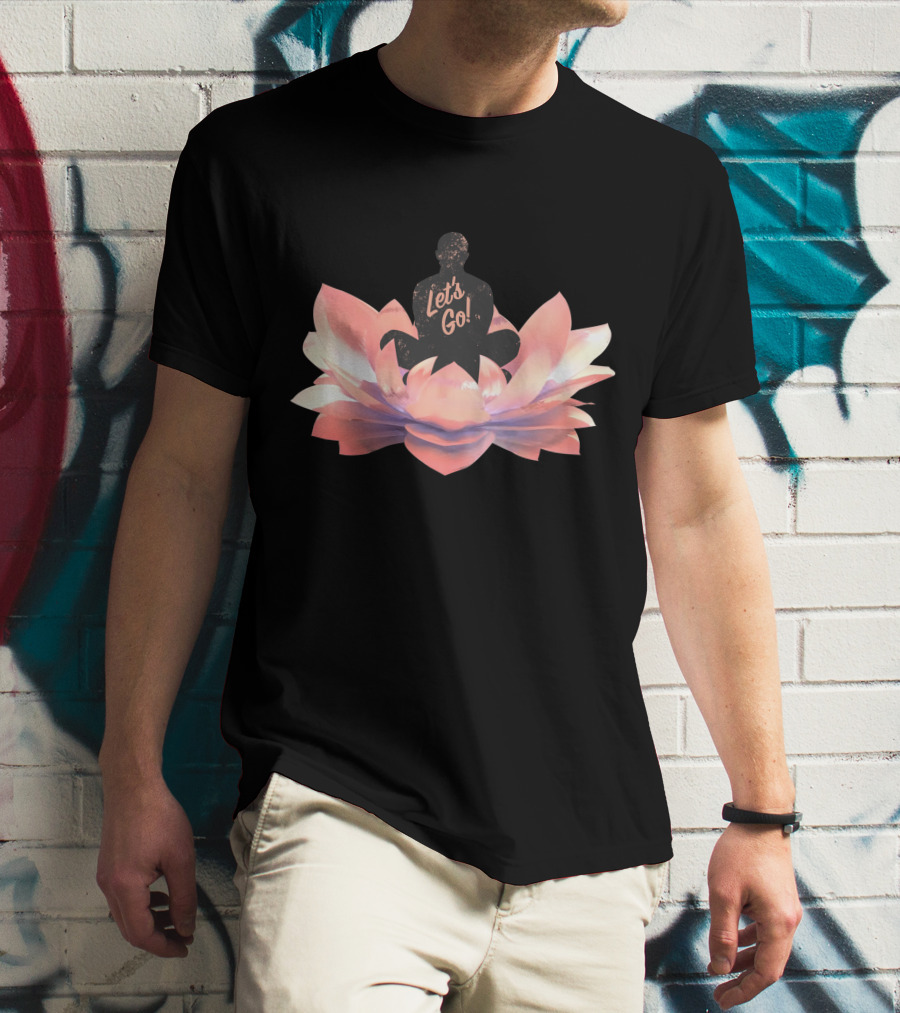 Let's Go Lotus Blossom Silhouette T-Shirt