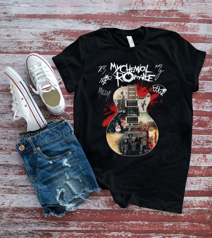 My Chemical Romance Guitar Collage T-Shirt